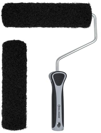 ROLLINGDOG 9 Inch Drywall Skimming Roller Set – 2 Nylon Covers