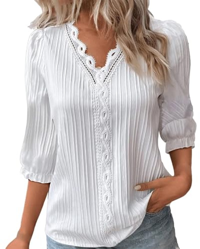 Chemisier Blanc Femme Tunique Voile De Coton Chemisiers Femmes Chemisier Femme Hiver Chemise Blanche Enfant À Jabot Chic Grise Fluide Lot Lin Orange Manche 3/4 Blanc Cassé