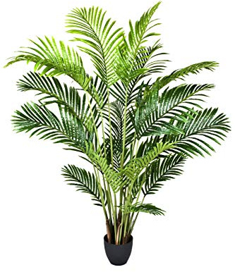 GreenBrokers Palma Artificiale in Vaso, 150 cm, Real Touch Areca Phoenix, 150 cm