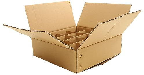 Carton Ondulé avec Compartiments Multifonction pour Déménagement et Expédition de Vin