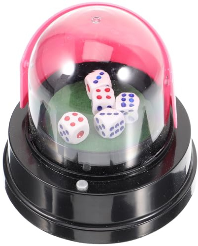 SKISUNO Vaso de dados eléctrico con cubos de plástico ligero con base para fiestas Ktv Bar y celebraciones familiares Color aleatorio