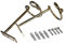WR-Design Drapierhaken - 2er Set - in den Farben Weiß, Messing und Chrom - 15 cm (weiß)