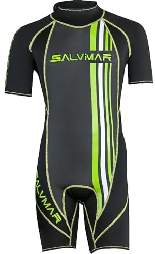 SALVIMAR Shorty Man, Mutino da Snorkeling Uomo, Nero, 2,5mm L