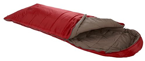 Saco de dormir del Grand Canyon UTAH 190 - Saco de dormir Premium para acampar al aire libre - Límite -2° - Red Dahlia