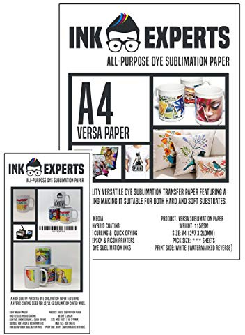 Ink Experts Versa A4 and Mug Size Sublimation Paper Bundle Pack