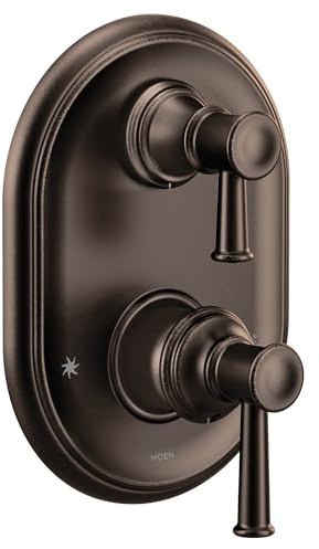 Moen UT3322ORB Belfield M-CORE 3-Series 2-Handle Shower Trim with Integrated Transfer, Valve Required, Oil-Rubbed Bronze