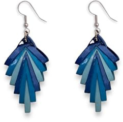 Boucles d’oreilles handmade en papier quilling bleu
