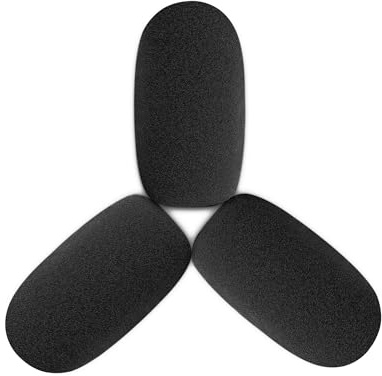 LEFXMOPHY for BlueParrott S650-XT Noise canceling Headset Microphone Blue Parrott Foam Pop Filter Windscreen Mic Cover Accessories, 3-Pack