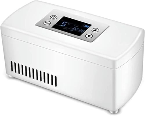 Mini refrigerador para diabéticos de Viaje Refrigerador de insulina Refrigerador portátil para medicamentos Estuche de enfriamiento de medicamentos Compacto para automóvil 2-8 ℃ Caja refrigeradora p