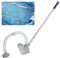 Pool Staubsauger, Pool Zubehör Poolsauger mit Teleskopstange, Pool Sauger mit Schlauch und Pool Einlaufdüse, Poolsauger Bodensauger mit Starker Saugleistung,Poolreiniger für Spas,Whirlpools,Pools (A)