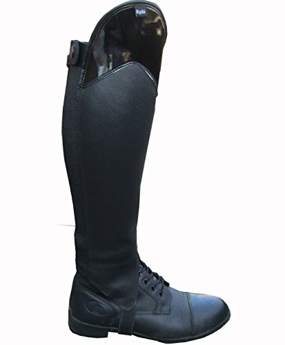 Ryda Gloss Top Real Leather Ladies Horse Riding Chaps Gaiters 15 Sizes (S)