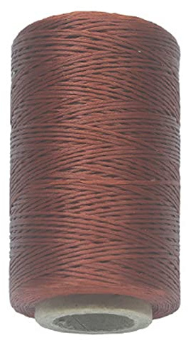 Anawakia 260 m Wax Thread Sewing Thread All-Purpose Waxed Leather Thread Cord Leather Yarn Sewing Craft Saddle Thread Thread Diameter 0.8 mm (Brown)