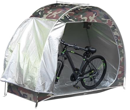 Cachpib Outdoor Bike Storage Bicycle Tent Outdoor Bicycle Cover Shelter for 2-3 Bikes 210D Oxford Waterproof Anti-Dust Bike Storage Shed with Door for Home Garden