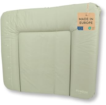 pic Bear Wickelauflage - hochwertige OEKO-TEX Wickeltischauflage - pflegeleichte Wickelunterlage - Auflage Wickelkommode - 85 x 72 cm - Oliv