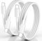 CLEEFUN USB C Kabel 3 M Weiß [2Stück], PD 60W Lang USB C auf USB C Schnellladekabl für iPhone 16/16 e/16 Pro/16 Plus/ 15/15 Pro/15 Pro Max, iPad 10. Gen, iPad Air/Pro, MacBook Air/Pro usw