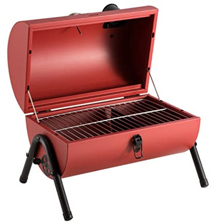 Camping Grill Träkol Bärbar Utomhusgrill Hem Bbq Tillbehör Grill Grill Utomhus Rese Grillverktyg Campinggrill Picknickgrill(Rot)