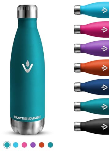 750 ml Borraccia Termica, Borraccia Termica Acciaio Inox Senza Perdite, Metallo Senza BPA, Facile da Trasportare, Palestra, Isolato Sottovuoto, per Viaggio, Campeggio