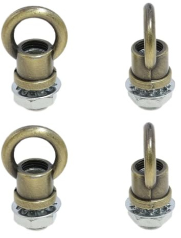 Yukata M10 Bronze Ring Nut, Eye Nut Lamp Nut, 4 Set