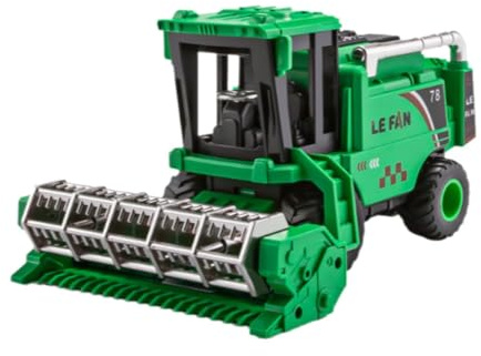 CoudarTitie Cosechadora Juguete Tractor Granja Simulación Agricultor con Diseño Detallado Y Estructura Resistente Adecuada para Juego Educativo de Niños Y Regalo, Verde