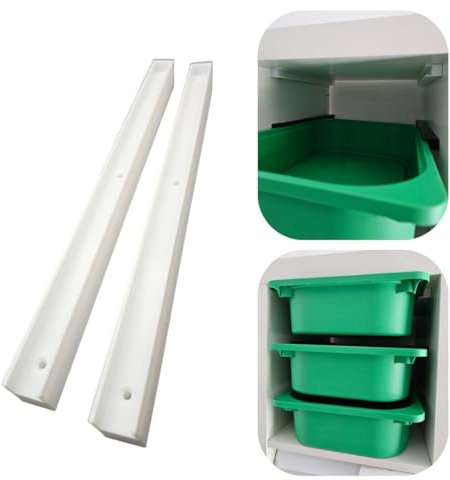 Sistema binario bianco adatto per scaffale KALLAX con compatibilità contenitore TROFAST