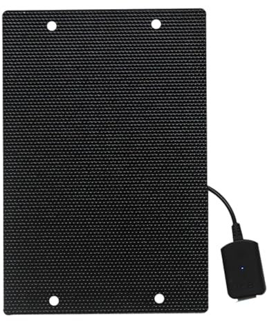 Camping Solar Charger, Solar Panel, High-Efficiency Portable Outdoor Power Bank for Smartphones, Tablets, Picnic, Hiking, 7.8x5.24 Inches, Black, Monocrystalline Silicon