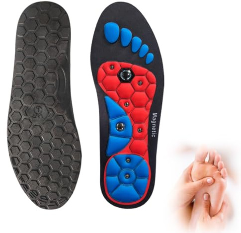 NHQZ Plantillas adelgazar,Plantillas Magnéticas Para Adelgazar Plantillas Para Zapatos De Trabajo Para Aliviar La Fascitis Plantar Reflexología Plantillas De Acupresión Plantillas Ortopédicas