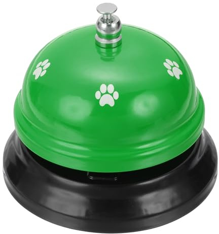 sourcing map Campanello di chiamata per servizio da scrivania, 7,5 cm, in metallo, per servizio da tavola, per hotel, ristorante, sala ricevimenti ed eventi per feste di nozze, verde