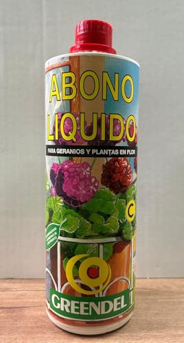 Abono liquido para GERANIOS y PLANTAS EN FLOR con AMINOACIDOS (BOTELLA 1 LTR)