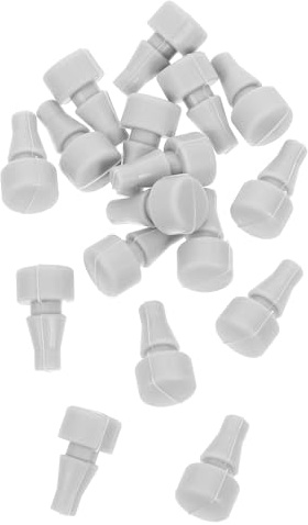 MALUGOGO 16 patas de silicona de repuesto para olla de cocción lenta y arrocera de 5,3 mm, tapas de goma gris con patas de ranura, accesorios para reparación y estabilidad de electrodomésticos de