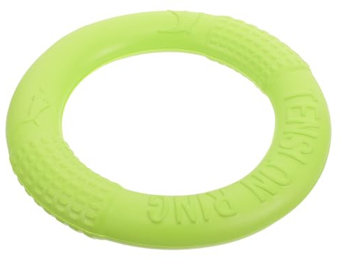 TOYANDONA Anillo Flotante para Perros Pequeño Verde, Juguete Masticable de Eva Duradero para Entrenamiento y Juego al Aire Libre, Disco Volador Interactivo para Perros y Cachorros