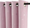 PONY DANCE Stars Foil Printed Blackout Curtains - Pink 52 x 54 Inch Thermal Insulated Curtains & Drapes with Eyelet for Kids Girls Nursery Bedroom, Pink, 2 Panels