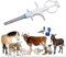 10 stücke 1.4x8mm Yanzeo Haustier-ID-Microchip, 134,2 kHz, ISO11784/ISO11784/FDX-B, RFID-Tags, 15 Bit RFID-Mikrochip für Hunde, Katzen, Schweine, Labortier, Mikrochip-Registrierung