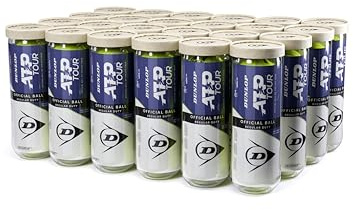 Dunlop Sports ATP Premium Regular Duty Tennis Balls - Case of 24 cans (72 Balls)