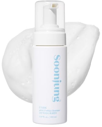 ETUDE Soonjung pH 6,5 Whip Cleanser Neu, Gesichtsreinigung für empfindliche Haut, weiche Blasen, hypoallergen, niedriger pH-Wert, ohne Duftstoffe, Panthenol, Madecassoside, Koreanische Hautpflege (150