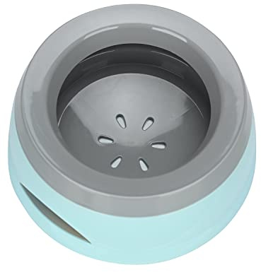Pet Floating Water Bowl, Anti-Overflow Slow Drinking Dog Bowl, Portable Travel Dog Water Bowl, Anti-Choking Non Spill Pet Water Bowl for Dog Cat Puppy Kitten (Blue)