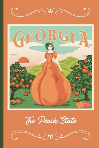 The Georgia Girl In Peach Tree Garden: Notebook, 6x9, 100 Pages, Lined Paper, Office Products, Office Supplies & Writing Pads Paperback
