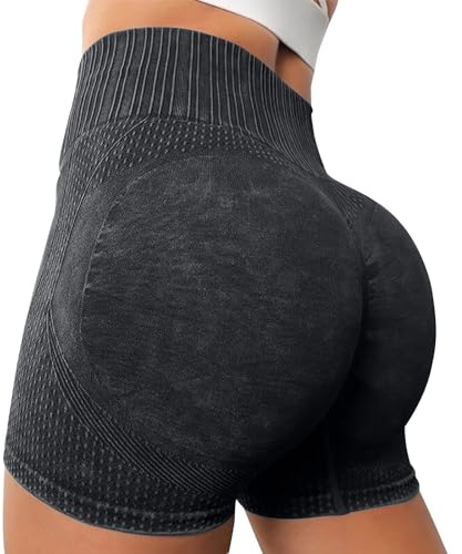 TianWlio Pantaloncini Sportivi per Donne Leggings Corti Estate Pantaloncini a Vita Alta Scrunch Butt Pantaloncini da Palestra Opaco Senza Cuciture Confortevoli per Yoga Jogging Danza Palestra