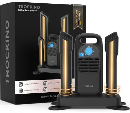 Schuhtrockner elektrisch für 2 Paar mit Timer – Schnell, Leise & Schonend – für Fußballschuhe, Sportschuhe, Wanderschuhe, Arbeitsschuhe & Handschuhe