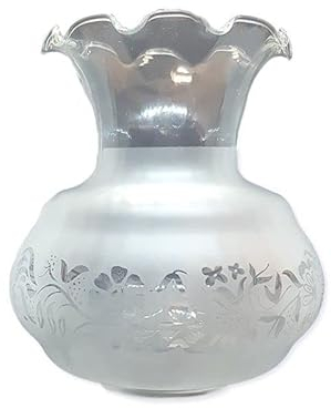 Tulipa de cristal señorita mate 14.5x12cm boca de 5cm