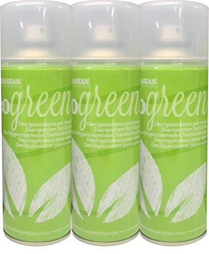 RAMPI Tris Deo Green Spray Igienizzante Deodorante Professionale Tessuti Ambiente Auto Cassetti Scarpe Armadio Hotel Palestra Lavanderia 3X400 ml