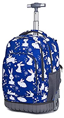CONPHERON Trolley Rucksack mit Rollen Rolling Schultasche für Mädchen Jungen Schüler Kindergepäck Reisegepäck Trolley Reisekoffer