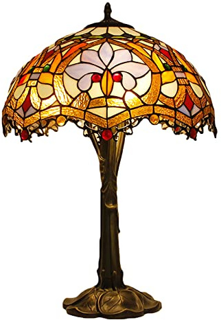 Lámpara De Escritorio Estilo Tiffany Barroco Lámpara De Mesa Lámpara De Vitral Para Dormitorio Sala De Estar Mini Lámpara De Escritorio Pequeña Lámpara De Oficina Lámpara De Noche