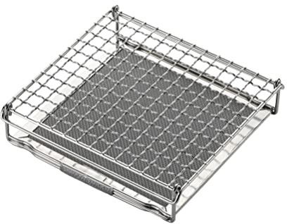 CAMPINGMOON Bread Toaster for Camping Stove Gas Fire 304 Stainless Steel Bread Toaster Medium US-1615