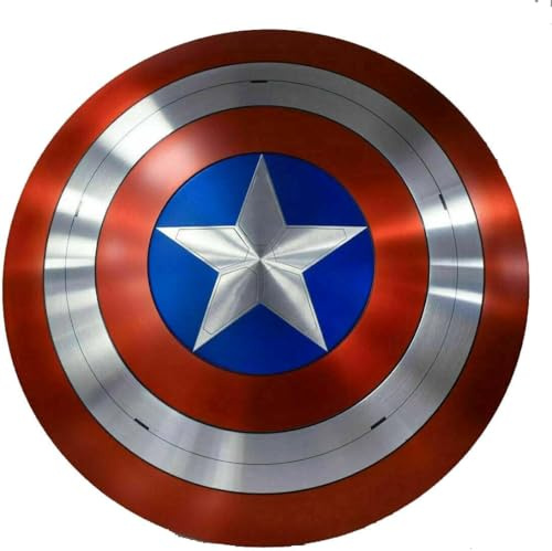 IRON AGE CRAFTS Scudo di Capitan America - Il Falco e il Soldato d'Inverno Scudo - Metallo Replica Halloween Medievale Armatura Cosplay Scudo