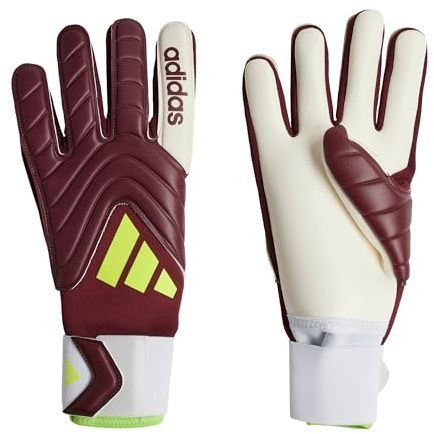 Adidas Unisex-Adult Copa League Goalie Gloves, Shadow Red/White/Solar Yellow, 8
