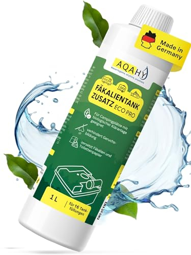 AQAHY Sanitärflüssigkeit für Campingtoilette ECO PRO – mikrobiologischer Ersatz für Chemietoilette Flüssigkeit - der Camping Toiletten Zusatz beseitigt unangenehme Gerüche