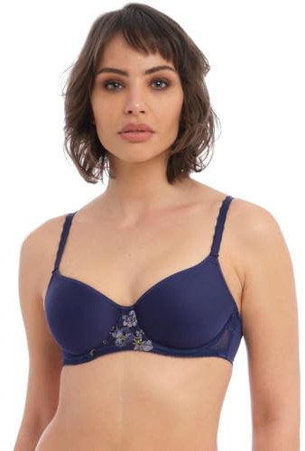 Wacoal Sakura WE600210 Underwired Moulded Seamless Spacer Bra Night Blue 32F CS