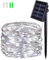 BOLWEO Solar Lichterkette Aussen,5M 50LED Solar Lichterkette Kupferdraht 8 Modi Timer Wetterfest für Gartendeko,Terrasse,Patio Zaun Camping Draußen Hochzeit Kaltweiß