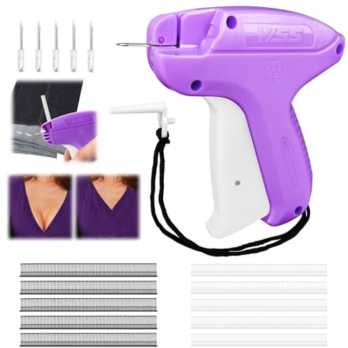 Stitchy Quick Clothing Fixer Micro Stitchy Pistola Gun Dispositivo di fissaggio rapido per abbigliamento pistola micro a punta,mini pistola per Vestiti e Trapunte con 5 aghi 1000 aghi in plastica