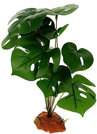 Milisten Reptilienpflanzen Künstliche Terrarienpflanzen Dekoration Für Reptilienlebensräume Und Amphibien Terrarien Zubehöre Echsen Aquarium Deko